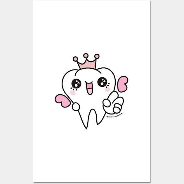 tooth fairy cartoon Wall Art by princessmi-com